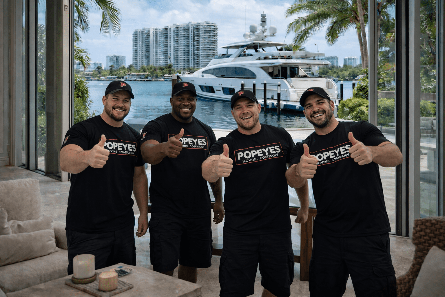 Popeye's Moving Company crew serving Broward County and South Florida
