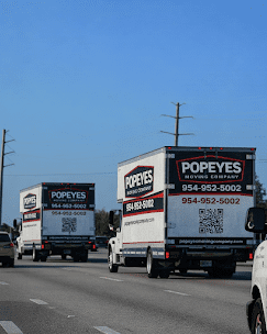 Popeye's Moving Company fleet serving Davie and South Florida